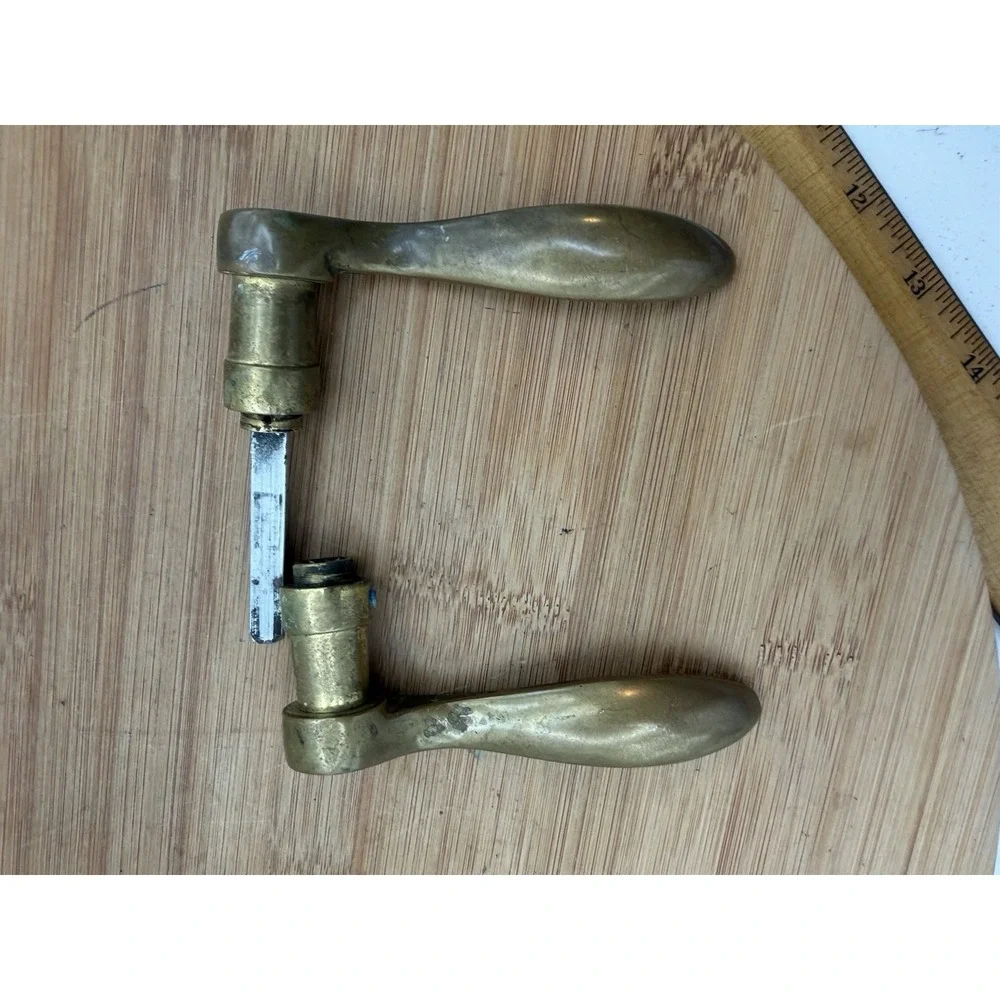 Vintage Brass levers with shaft and set screws